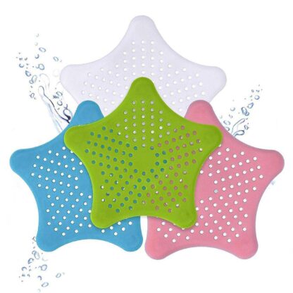 0830  Star Shape Suction Cup Kitchen Bathroom Sink Drain Strainer Hair Stopper Filter, Star Shaped Sink Filter Bathroom Hair Catcher, Drain Strainers Cover Trap Basin(Mix Color 1 Pc) - Image 6