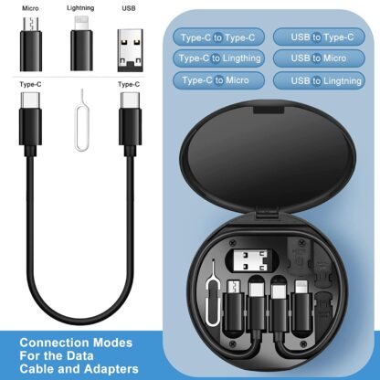 5-in-1 universal charging kit for various gadgets