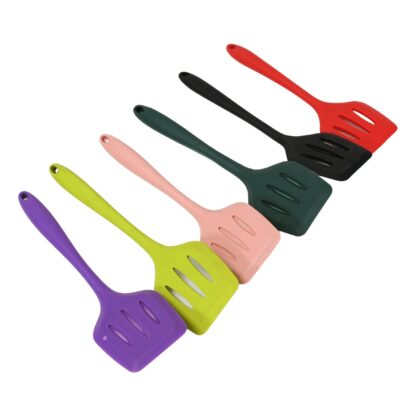 Multipurpose Silicone Spoon, Silicone Basting Spoon Non-Stick Kitchen Utensils Household Gadgets Heat-Resistant Non Stick Spoons Kitchen Cookware Items For Cooking and Baking (6 Pcs Set) - Image 12