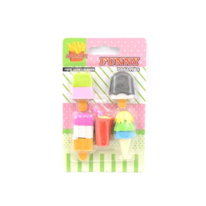 Mini Eraser Set for Kids (5 Pieces) - Fun Designs, Party Favors, School Prizes - Image 3