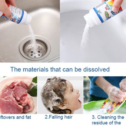 7768 POWERFUL SINK AND DRAIN CLEANER, PORTABLE POWDER CLEANING TOOL SUPER CLOG REMOVER CHEMICAL POWDER AGENT FOR KITCHEN TOILET PIPE DREDGING - Image 6