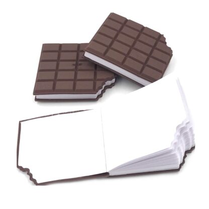 4528 Small Chocolate Scented Diary Memo Notebook in Rectangular Chocolate Bite Shape with Original Chocolate Smell Personal Pocket Diary, Dairy book with Plain Pages for Kids - Image 3