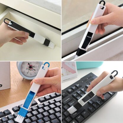 0850 2 in 1 Multi-Function Plastic Window Slot Keyboard Wardrobe Dust Removal Cleaning Brush - Image 5