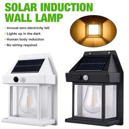 12564 Solar Wall Lights / Lamp Outdoor, Wireless Dusk to Dawn Porch Lights Fixture, Solar Wall Lantern with 3 Modes & Motion Sensor, Waterproof Exterior Lighting with Clear Panel (1 Pc ) - Image 6