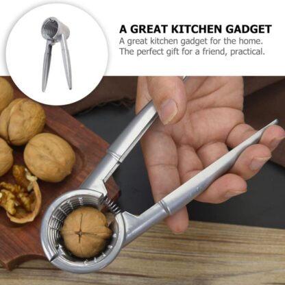 1782 Walnut Cracker, Luxury Die Cast Stainless Alloy Nut Cutter Walnut Clamp Plier Portable Smart Walnut Akhrot Pincers Bottle Opener for Pecans, Almonds, Brazil Nuts - Image 4