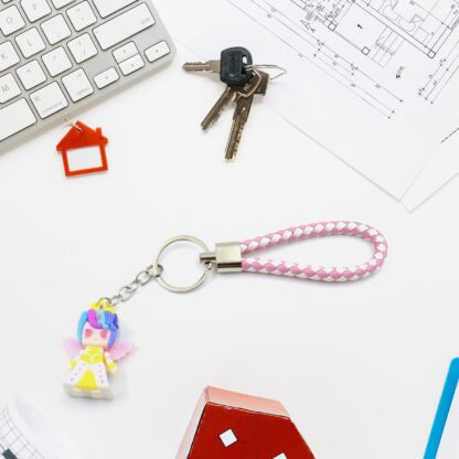 8837 Cute Keychain With Card Gift - Keychain Accessories Key Chain Backpack Charms Car Keys Keychain for Kids Girls, Unicorn Toy and Charm Key- Chain for Bag  / Door Key- Ring / car Key- Ring / Party Favor (Mix Color & Design 1 Pc ) - Image 3