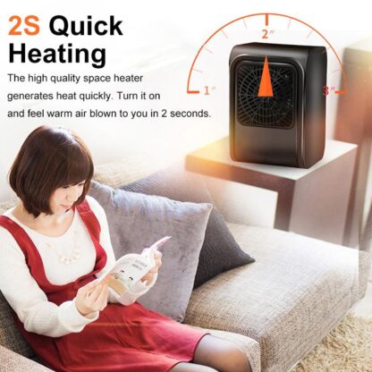 6683 Room Heater 220V Brown Box Heater For Office & Bedroom Use Heater - Image 7