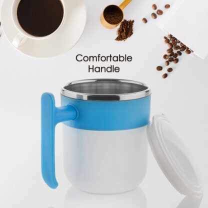 5767 Stainless Steel Lid Cover Hot Coffee/Tea Mug Hot Insulated Double Wall Stainless Steel, Coffee and Milk Cup with Lid - Coffee Cup (1 Pc ) - Image 6