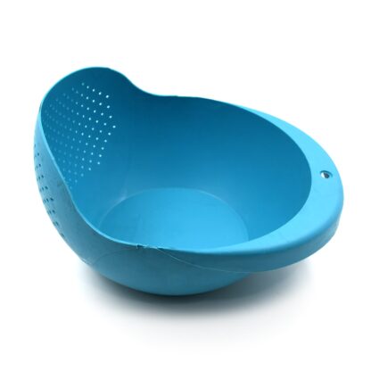 5726 Plastic Rice Bowl / Food Strainer Thick Drain Basket for Rice, Vegetable & Fruit, Strainer Colander, Fruit Basket, Pasta Strainer, Washing Bowl (1 pc ) - Image 4