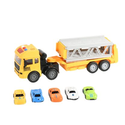 Realistic Long-Haul Toy Vehicle Transport Playset with Lights and Sound - Image 6