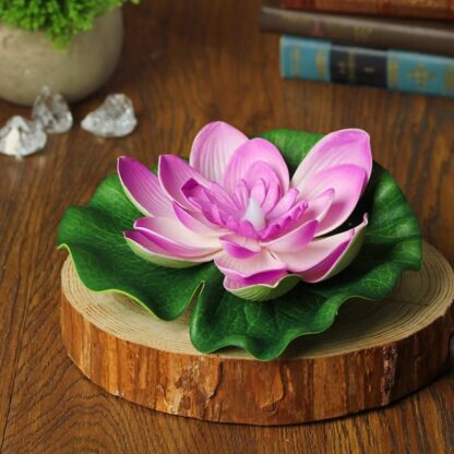 6556 Water Floating Smokeless Candles & Lotus Flowers Sensor Led TeaLight for Outdoor and Indoor Decoration - Pack of 6 Candle Candle (Pack of 6) - Image 5