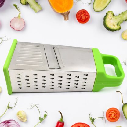 Miracle 5 In 1 Multifunctional Stainless Steel, Cheese Grater With Handle Stainless Steel Material Food Grater For Carrot, Cheese, Panner, Lemon or orange Peel and other Vegetable & Fruit   - Image 7