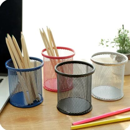 Metal Mesh Pen Holder for Desk (1 Pc): Pen Stand, Pencil Organizer, Stationery Storage - Image 7