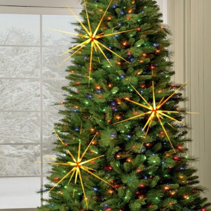 3D Gold Star Hanging Decoration Star, Acrylic Look  Hanging Luminous Star for Windows, Home, Garden Festive Embellishments for Holiday Parties Weddings Birthday Home Decoration ( Big / Medium, Small ) - Image 8