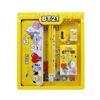 3294 Stationery Kit for Kids - Stationery Set, Includes Metal Pencil Box, Sharpener, Pencil and Eraser Set, School Supply Set, Birthday Return Gift for Kids, Boys, Girls (12 pc Set) - Image 4