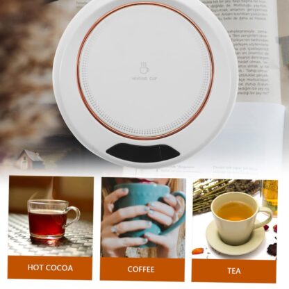 5576 USB Warm Coaster Heated Coffee Mug Portable Office Desk Portable Cup, Heater Coffee Mug Warmer Electric Cup Warmer (1 Pc) - Image 5