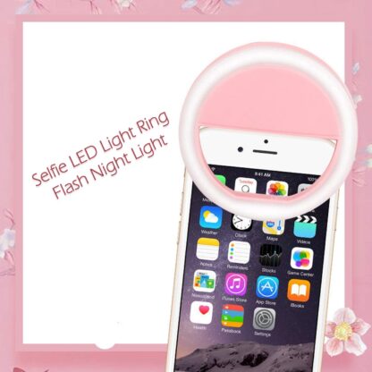 12881 Phone Selfie Light Selfie Ring Light Selfie Light for Smartphone Selfie Light for Phone Battery Operated Selfie Ring Light (Battery Not Included) - Image 5