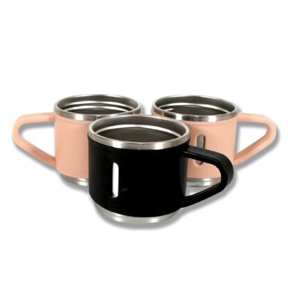 Stainless Steel Vacuum Coffee / Tea Cup, Tea Mug Hot Insulated Double Wall Stainless Steel, Coffee, and Milk Cup with Handle Easy To Carry: Coffee Cup (1 Pc / 3 pc / 6 pc) - Image 8