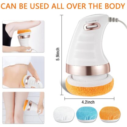 7293 Body Massager Shaping Machine | Body Sculpting Massager with 3 Washable Pads |Adjustable Speeds | Electric Handheld Massager for Belly, Waist, Legs, Arms, Butt (1 Pc) - Image 7