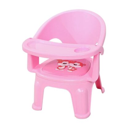 3183 Baby Chair, with Tray Strong and Durable Plastic Chair for Kids/Plastic School Study Chair/Feeding Chair for Kids, Portable High Chair for Kids - Image 4