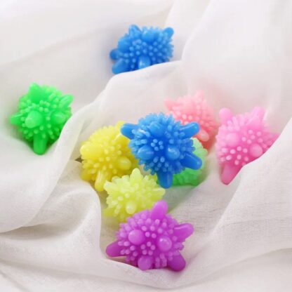 8737 Soft Star Washing Machine, Laundry Dryer Balls Laundry Ball for Household Cleaning Washing Machine Clothes Softener (10 Pcs / Multi Color) - Image 3