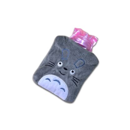 Totoro Cartoon Small Hot Water Bag with Cover for Pain Relief - Image 4