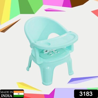 3183 Baby Chair, with Tray Strong and Durable Plastic Chair for Kids/Plastic School Study Chair/Feeding Chair for Kids, Portable High Chair for Kids - Image 2