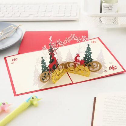 3D Paper Wish Card High Quality Paper Card All Design Card Good Wishing Card (All 3D Card Birthday, Christmas Card,  Cartoon Card, Love Heart Card) (1 Pc) - Image 20