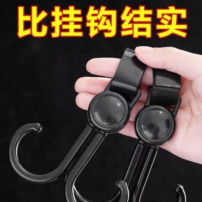 8742 Multi-Purpose Strong Pushchair Hook Clip Baby Carriage Hook 360Degree Rotating Black Stroller Clip for Hanging Bag, Baby Carriage Hook for Cars, Wheelchairs, Walking Aids, Bicycles, Shopping Trolley, Bicycles (1 Pc) - Image 3