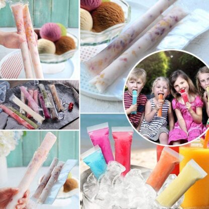 5512 Homemade Popsicle Maker Manual Ice Cream Machine With Approx 20 Pcs Packing Bag Popsicle Mold Convenient Maker Manual Ice Cream Machine For Kids Adults DIY, Reusable - Image 3