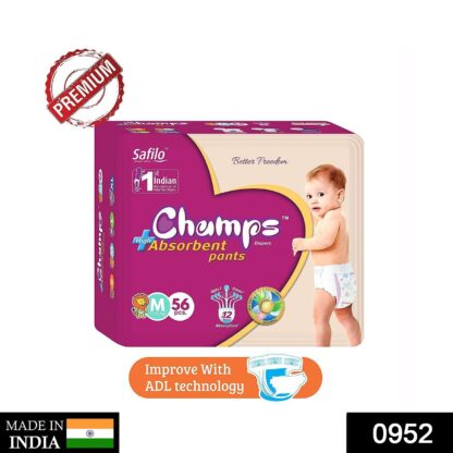 Premium Champs High Absorbent Pant Style Diaper Small, Medium and Large Size Diaper - Image 4