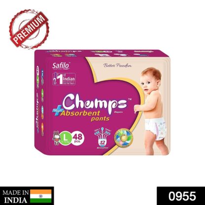 Premium Champs High Absorbent Pant Style Diaper Small, Medium and Large Size Diaper - Image 7