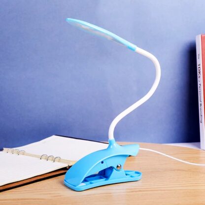 0271 Desk Lamp Adjustable Gooseneck USB Rechargeable 3 modes of Lighting, Reading Lamp for Dorm White, Study Desk lamp Suitable for Girls College Bedroom Reading - Image 8