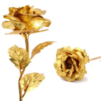 0606 Luxury Decorative Gold Plated Artificial Golden Rose with Premium Box - Image 8