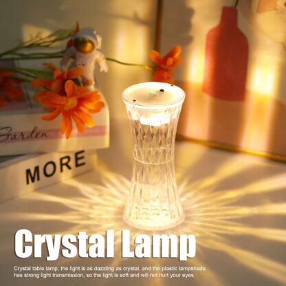 8440 Crystal Lamp, Universal Night Light, Soft Lighting, Eye Protection for Nursery, Study, Bedroom Transparent Crystal Table Soft Lighting Multipurpose for Hotel for Office for Children's Room (12Pc MOQ) - Image 6