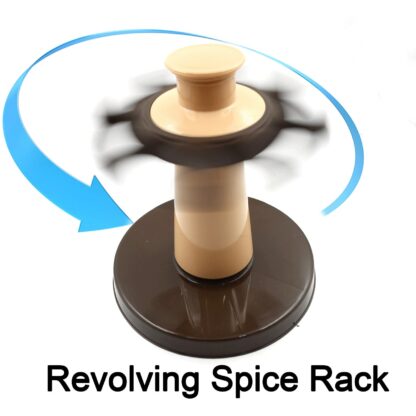 5986  360 Revolving Spice Rack for Kitchen and Dining Table, 8 Spice jars with 120 ml, Condiment Set, Herb Seasoning Organizer - Image 5