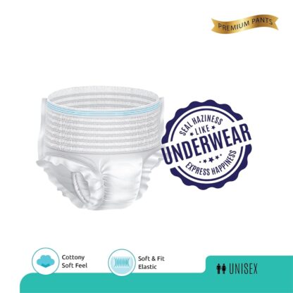 0964 Extra Large - XXL Senior care Adult Pull Up Diaper Pants(Waist Size (120-170 Cm | 47 -67 Inch) (10*4 Pcs) Adult Diapers - XL - XXL  (10 Pieces) - Image 3