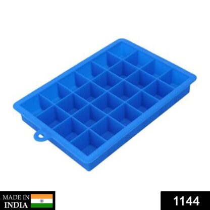 1144  Silicone Ice Cube Trays 24 Cavity Per Ice Tray [Multicolour] - Image 2