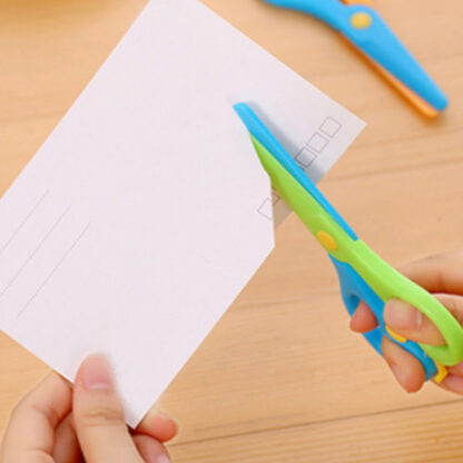 1569 Kids Handmade Plastic Safety Scissors Safety Scissors - Image 5