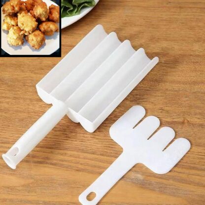 Small Multifunction Fritters Maker - Creative Fritters Scoop Multi-Function Ball Maker | Portable Maker for Making Cake Balls, Ice Cream Spoon, Doughnut, Hand Cutting Scoop(2pc Set) - Image 9