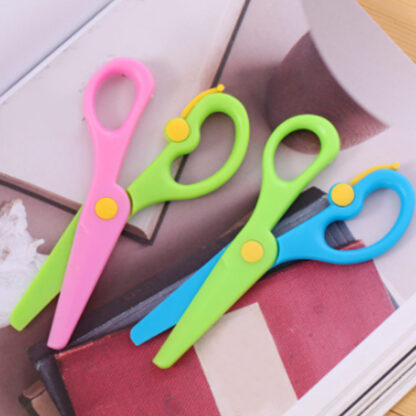 1569 Kids Handmade Plastic Safety Scissors Safety Scissors - Image 6