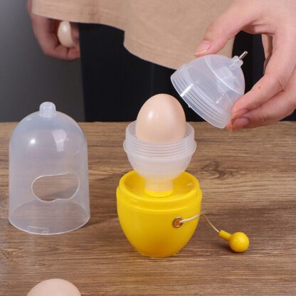 7156A MANUAL EGG PULLER SCRAMBLER HOUSEHOLD WHITE EGG YOLK MIXER KITCHEN TOOL MIX MANUAL SCRAMBLER CONVENIENT WITHOUT BREAKING EGGS. - Image 4