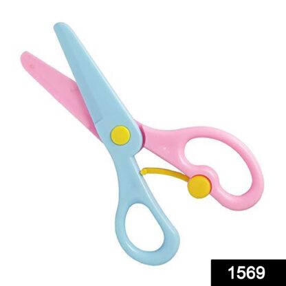 1569 Kids Handmade Plastic Safety Scissors Safety Scissors - Image 2