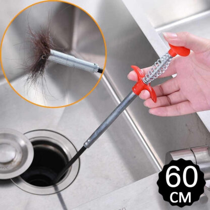 1634 Metal Wire Brush Sink Cleaning Hook Sewer Dredging Device - Image 5