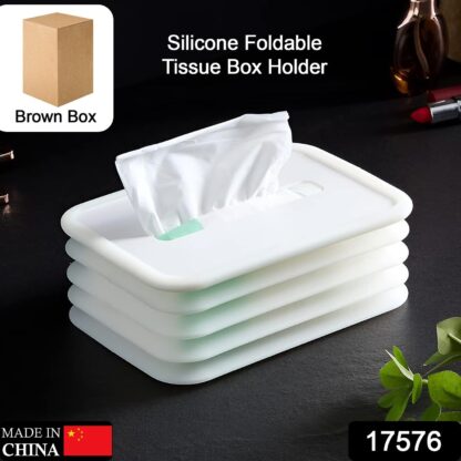 17576 Tissues Holder Silicone Simple Tissue Box Tissues Cylinder Tissues Cube Box Tissue Holder for Bathroom Office Car Bedroom for Bathroom Room Office Car - Image 2