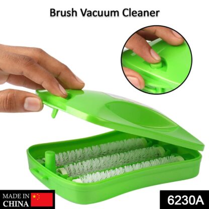 6230A Plastic Handheld Carpet Roller Brush Cleaning with Dust Crumb Collector, Wet, and Dry Brush - Image 2