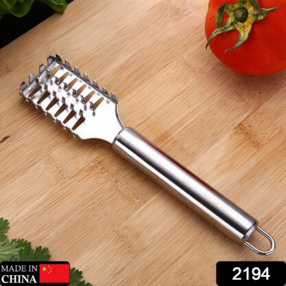 2194 Fish Scale Remover Scraper Stainless Steel Fish Cutting Tools Sawtooth Easily Remove Fish Scales-Cleaning Brush Scraper Kitchen Tool- - Image 2