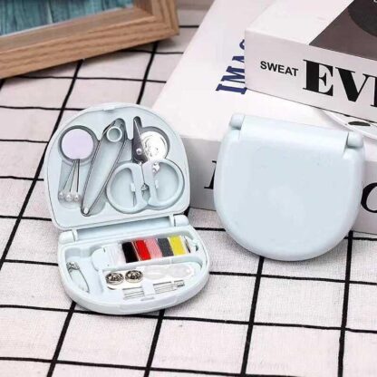 Mini Travel Sewing Kit DIY Sewing Portable Sewing Tool Kits Plastic Sewing Kit Box Beginner Friendly Emergency Sewing Repair Kit with Threads Scissors Hand Sewing Needles - Image 5