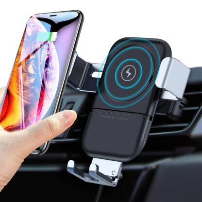 7042 Car Phone Holder Wireless Car Charger 10W Qi Fast Charging Car Charger Gravity Auto Clamping 360Â° Rotation Air Vent Car Mount Holder - Image 5