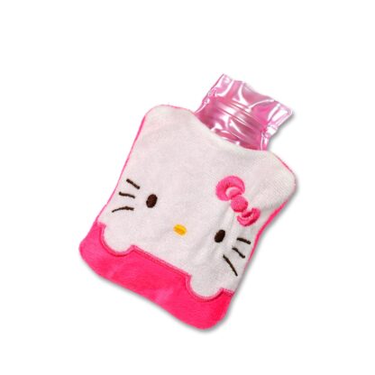 Pink Hello Kitty Small Hot Water Bag with Cover for Pain Relief - Image 7